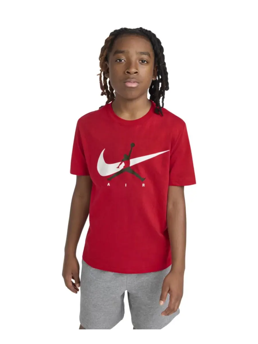 Детская футболка с круглым вырезом и логотипом Jumpman Swoosh (8-20 лет) Jordan