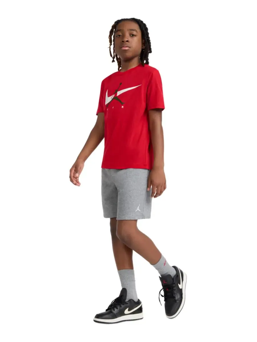 Детская футболка с круглым вырезом и логотипом Jumpman Swoosh (8-20 лет) Jordan — изображение 3 из 7, красный
