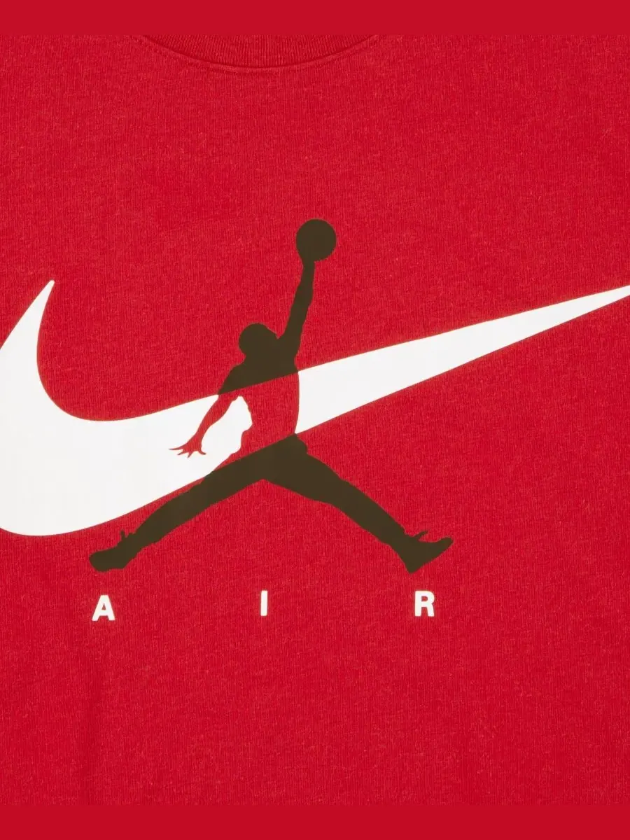 Детская футболка с круглым вырезом и логотипом Jumpman Swoosh (8-20 лет) Jordan — изображение 7 из 7, красный