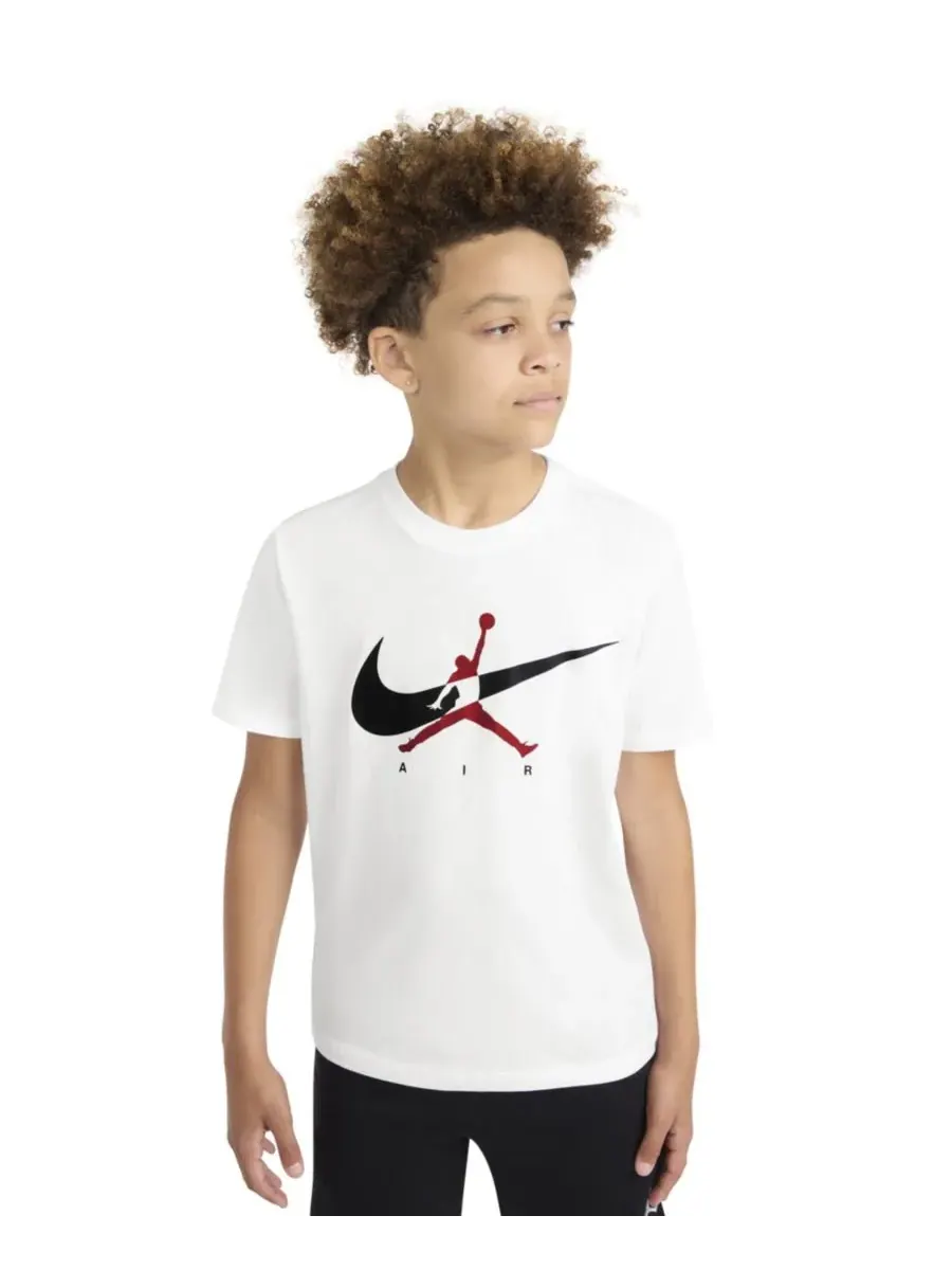 Детская футболка с круглым вырезом и логотипом Jumpman Swoosh (8-20 лет) Jordan