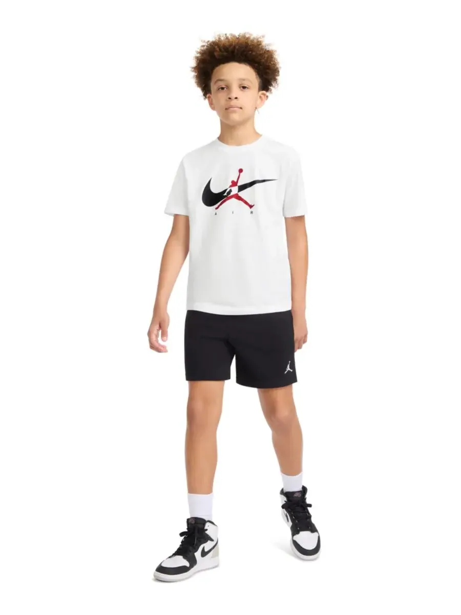 Детская футболка с круглым вырезом и логотипом Jumpman Swoosh (8-20 лет) Jordan — изображение 2 из 7, белый