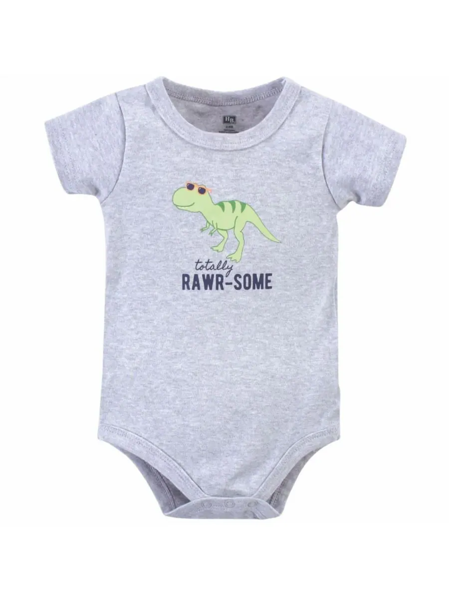 Хлопковый боди, шорты и комплект обуви Hudson Baby, Rawr-Some Dino — изображение 2 из 5
