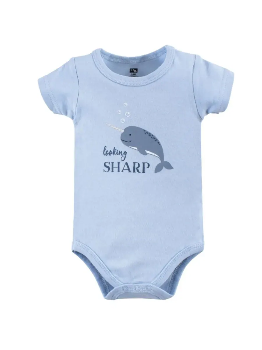 Хлопковый боди, шорты и комплект обуви Hudson Baby, Narwhal — изображение 4 из 4