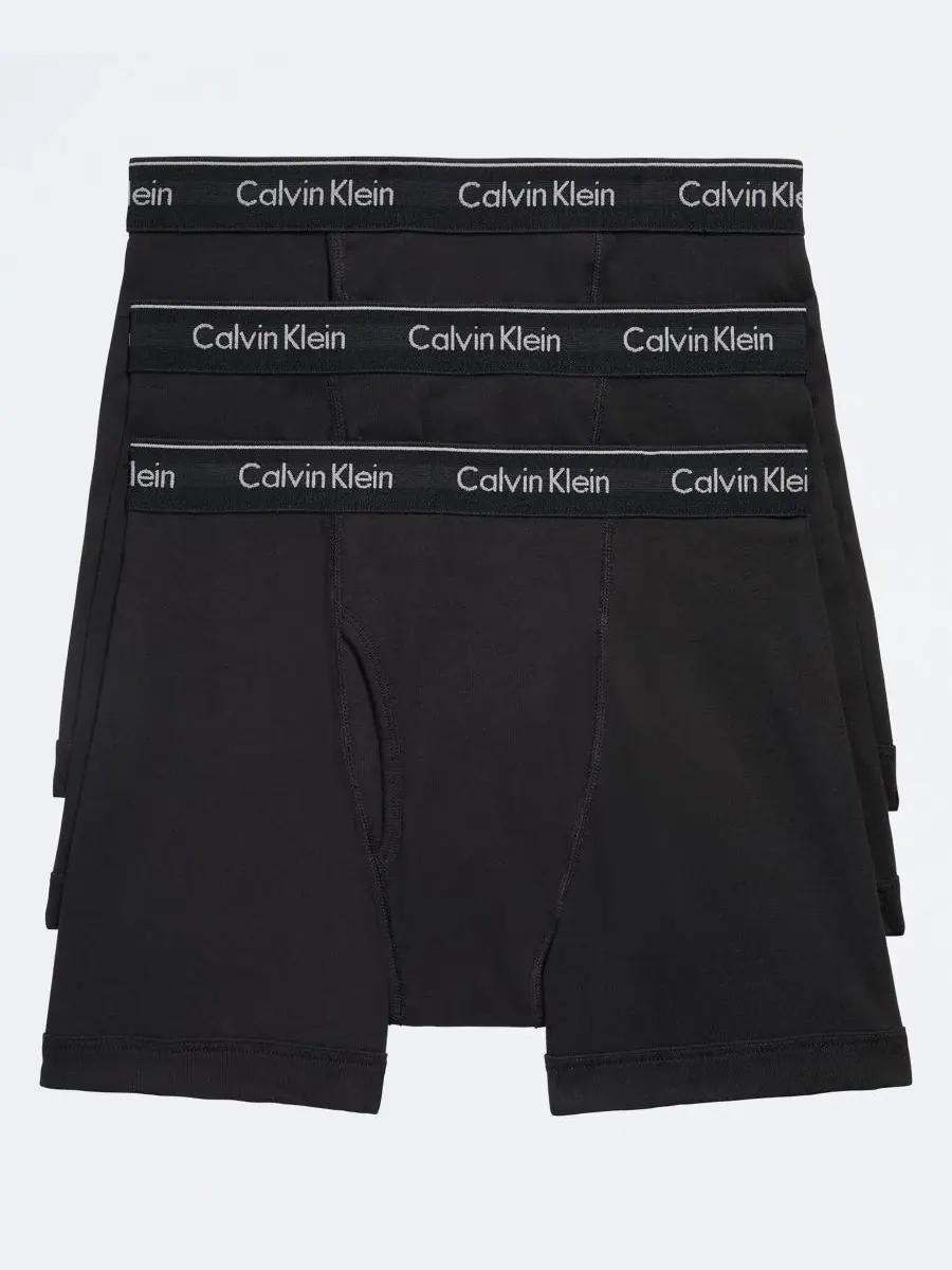 Calvin Klein Мужские боксеры из классического хлопка, комплект из 3 штук