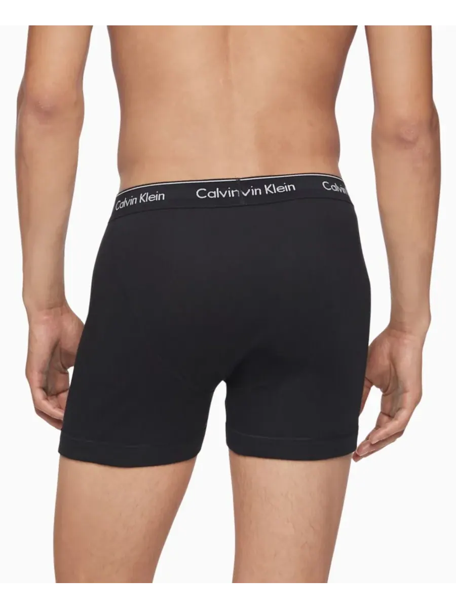 Calvin Klein Мужские боксеры из классического хлопка, комплект из 3 штук — изображение 4 из 4, черный