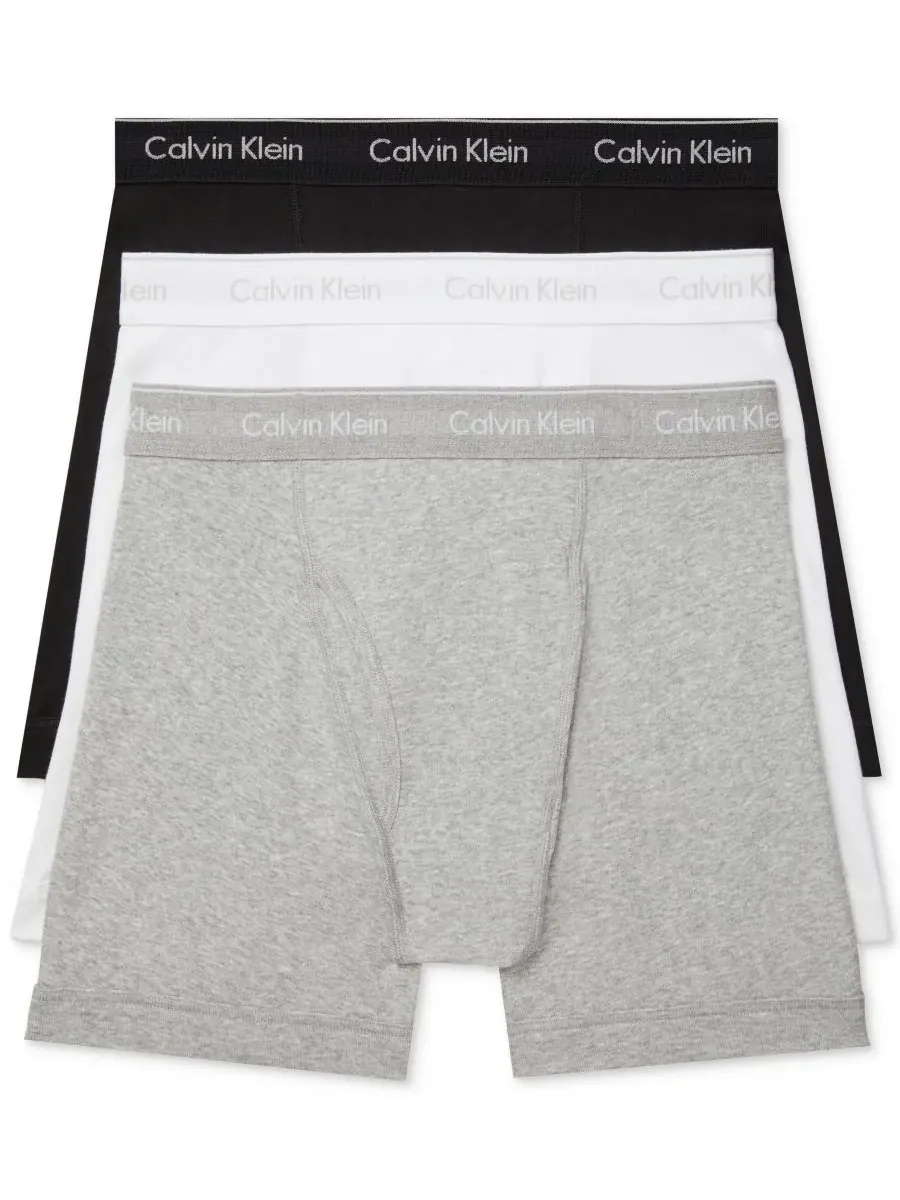 Calvin Klein Мужские боксеры из классического хлопка, комплект из 3 штук