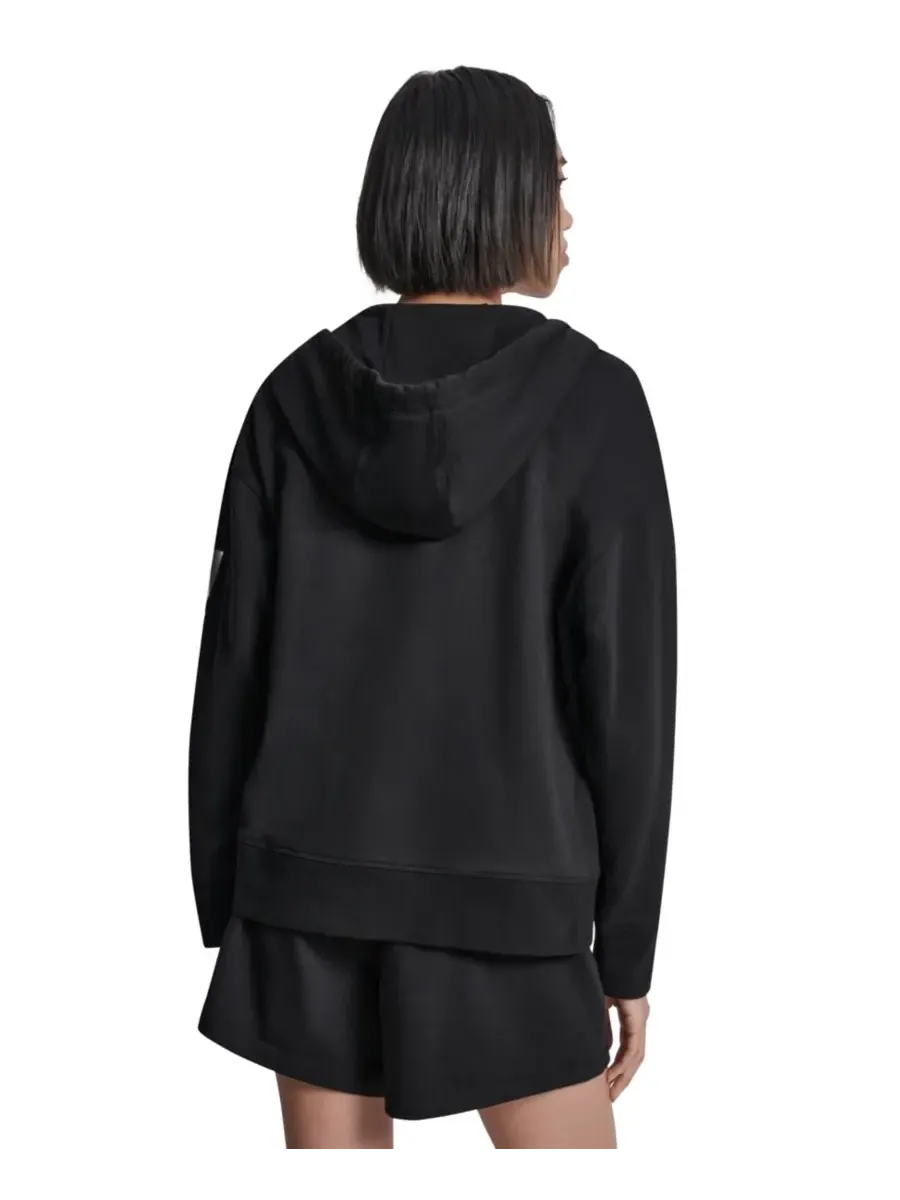 Женская толстовка на молнии стандартного кроя DKNY Sport — изображение 5 из 7, черный/серебристый