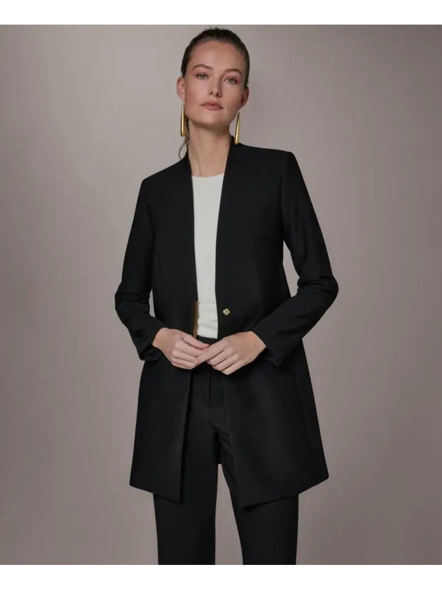 Женская куртка с V-образным вырезом Donna Karan New York