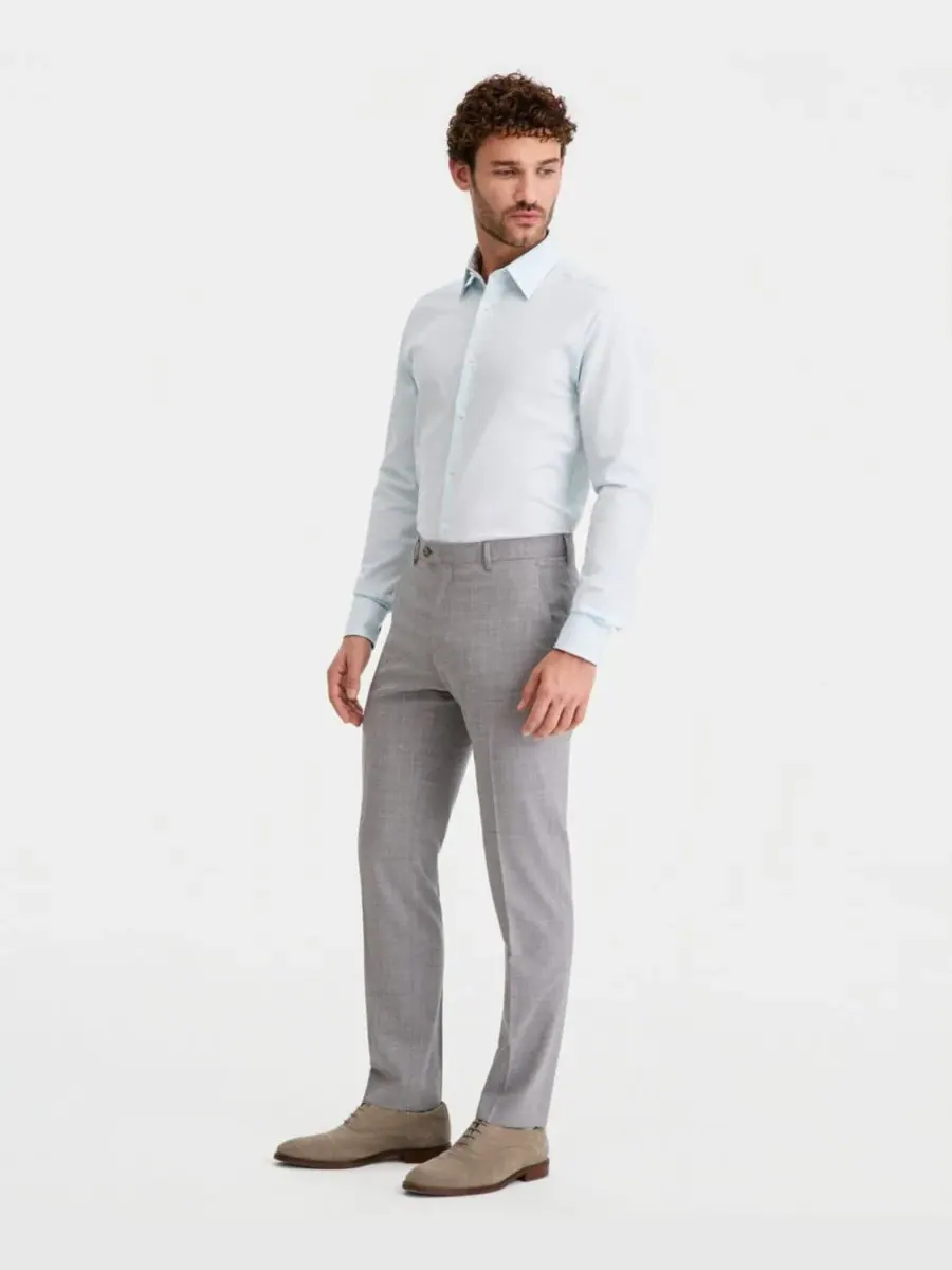 Мужской костюм современного кроя, состоящий из отдельных брюк Ted Baker — изображение 2 из 7, светлый серый