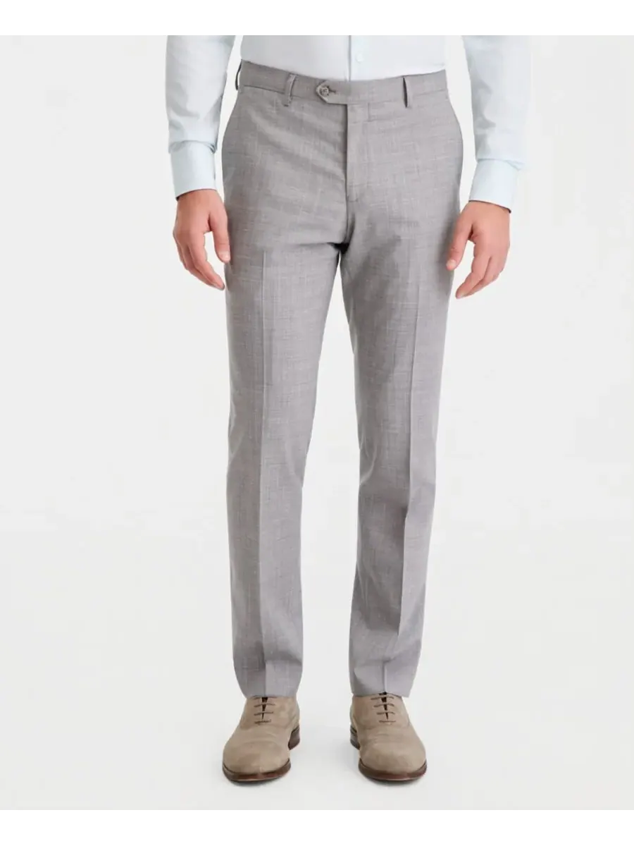 Мужской костюм современного кроя, состоящий из отдельных брюк Ted Baker — изображение 3 из 7, светлый серый