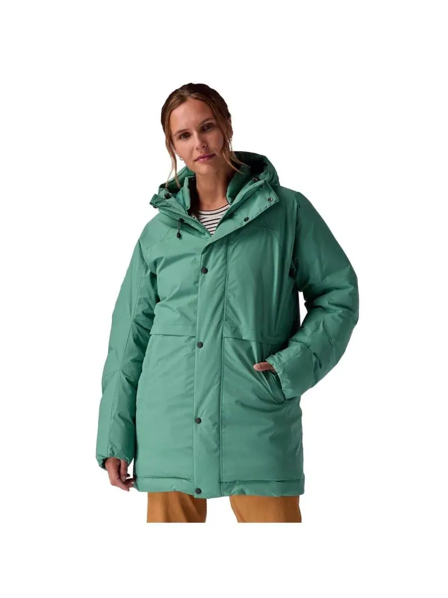 Женские пуховые куртки ALLIED Down Apres Parka Backcountry — изображение 1 из 8, зеленый