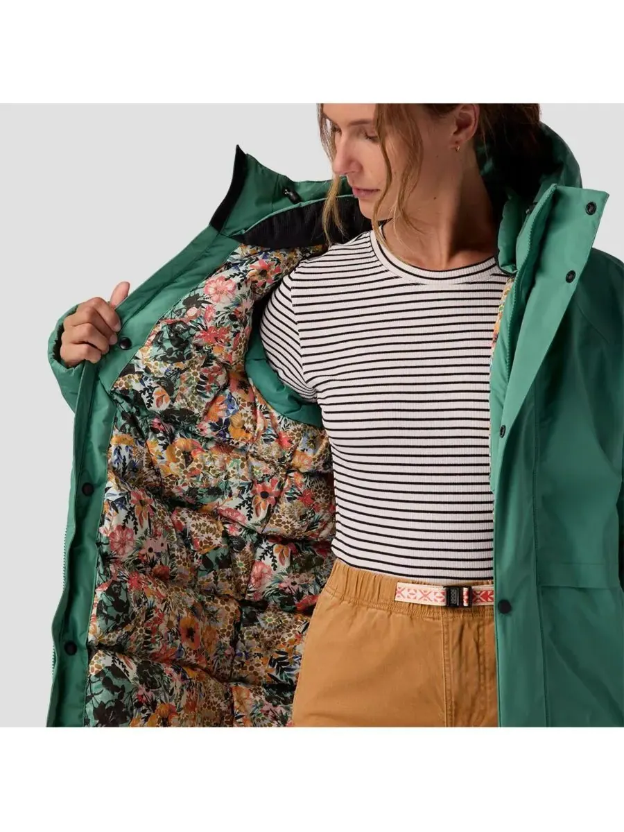 Женские пуховые куртки ALLIED Down Apres Parka Backcountry — изображение 5 из 8, зеленый