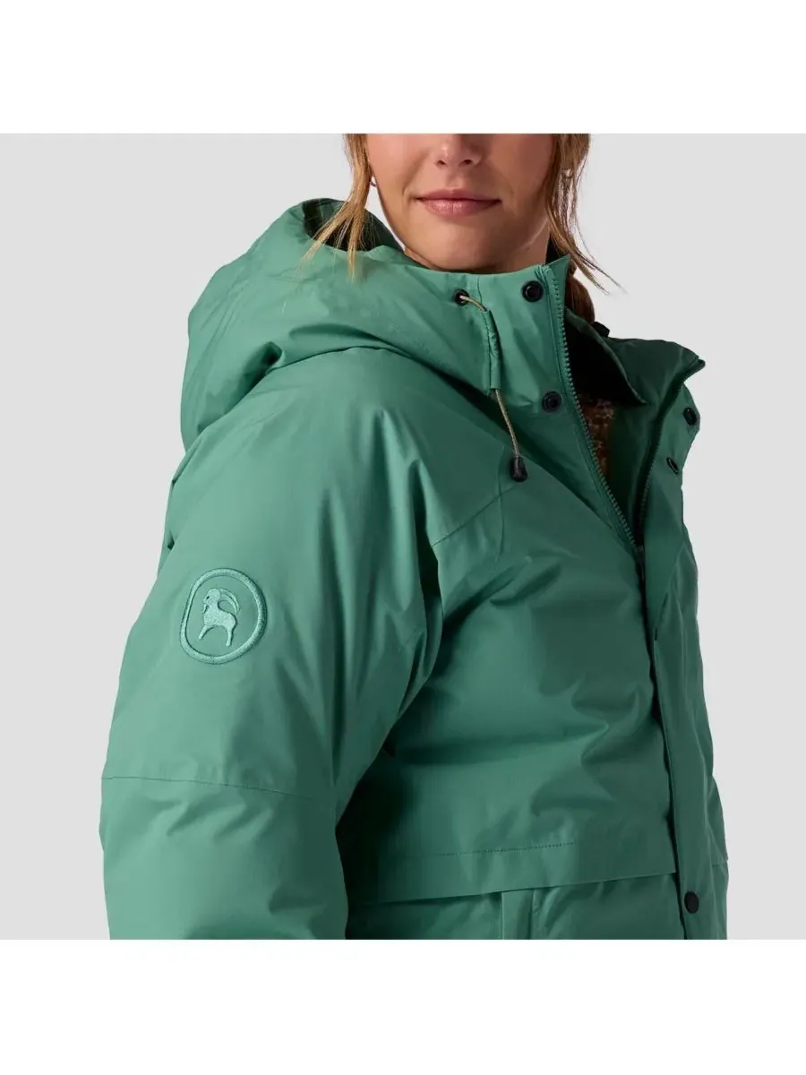 Женские пуховые куртки ALLIED Down Apres Parka Backcountry — изображение 6 из 8, зеленый