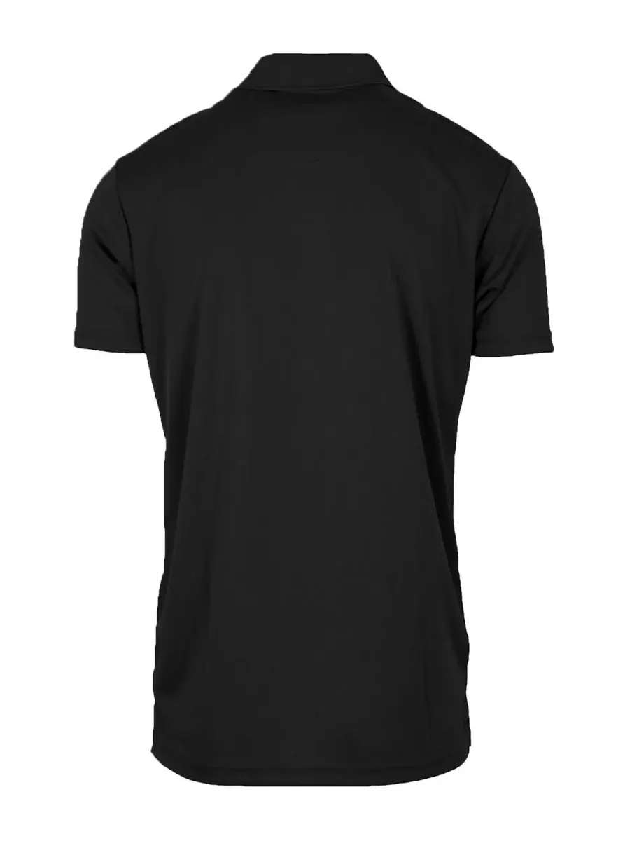 Комплект из 3 мужских поло-рубашек Dry Fit из влагоотводящей ткани, больших размеров Galaxy By — изображение 2 из 3, черный