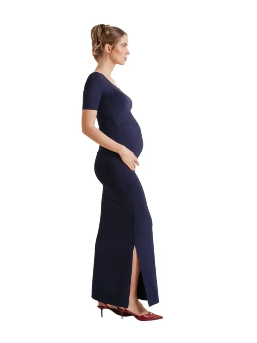 Женское макси-платье Hugo Nom Maternity — изображение 2 из 5, темный темно-синий