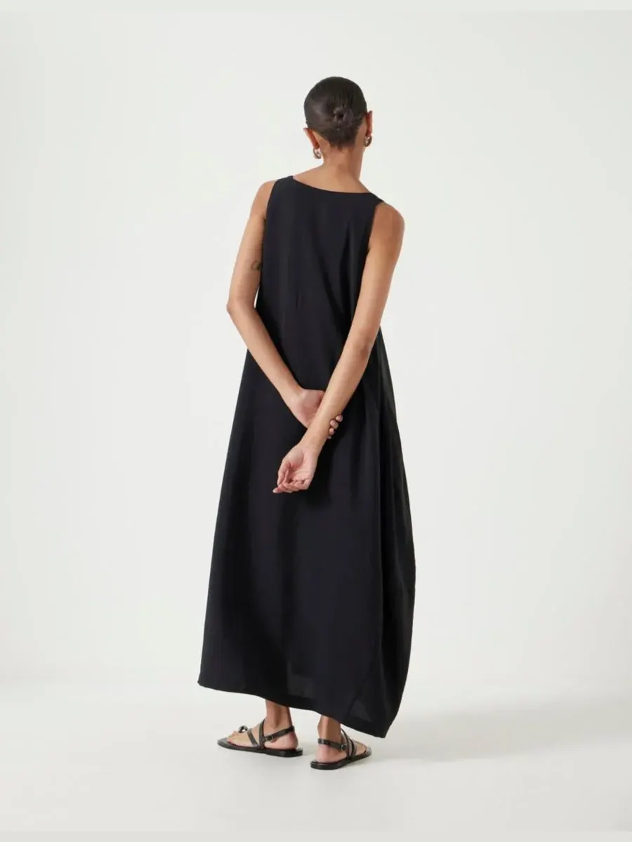 Женское платье-майка Liddie Air Flow Barrel Tank Dress Hush — изображение 3 из 7, черный