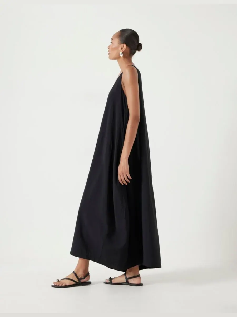 Женское платье-майка Liddie Air Flow Barrel Tank Dress Hush — изображение 4 из 7, черный