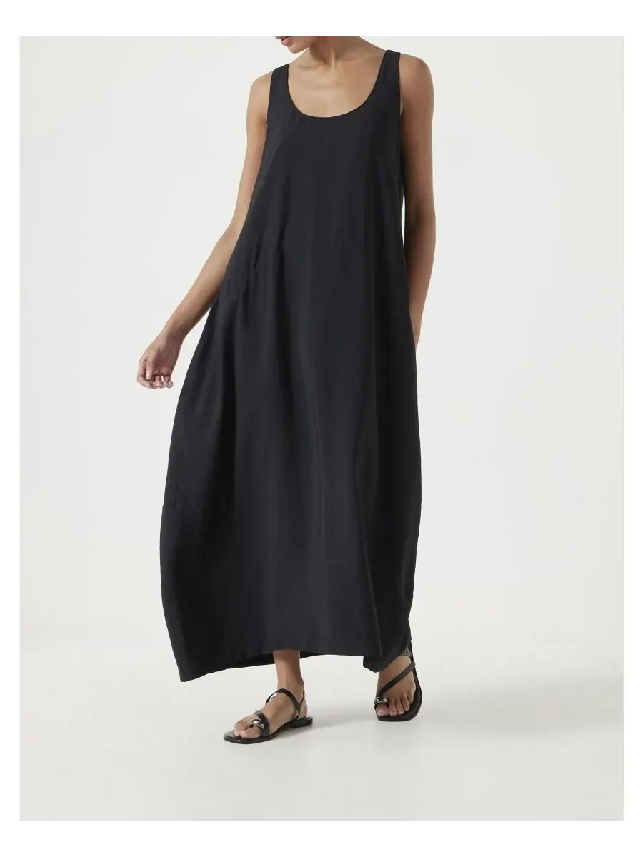 Женское платье-майка Liddie Air Flow Barrel Tank Dress Hush — изображение 6 из 7, черный