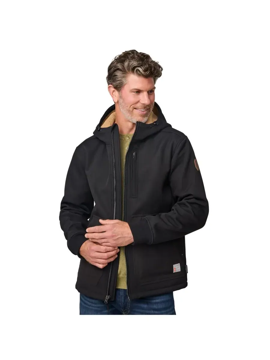 Мужская куртка Wind River Burly Canvas Softshell Free Country — изображение 1 из 7, черный
