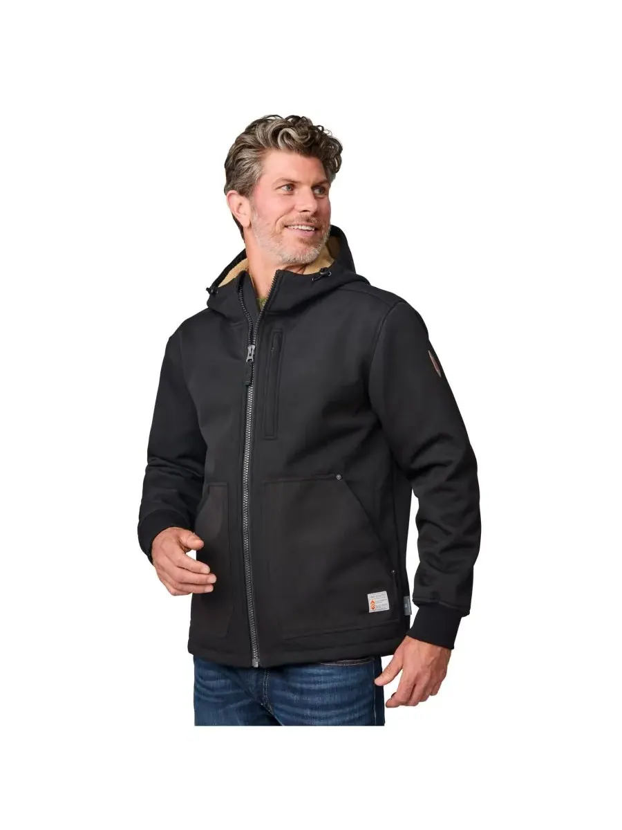 Мужская куртка Wind River Burly Canvas Softshell Free Country — изображение 2 из 7, черный