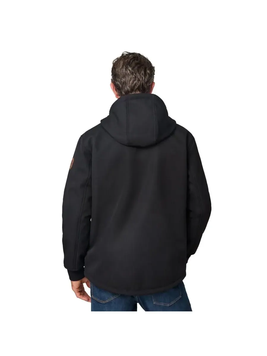 Мужская куртка Wind River Burly Canvas Softshell Free Country — изображение 4 из 7, черный