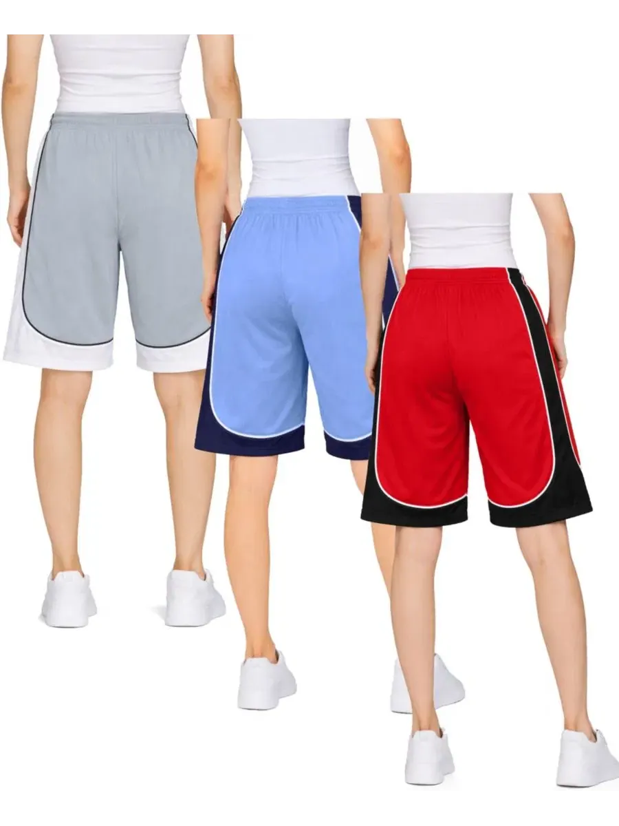 Комплект шорт для фитнеса, 3 шт., с сеткой, на талии Jump Start — изображение 3 из 4