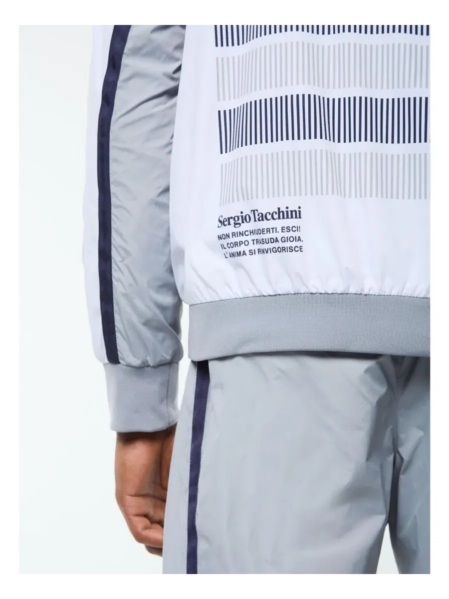 Куртка-бомбер Campo Court Track Jacket Sergio Tacchini — изображение 4 из 5, серый