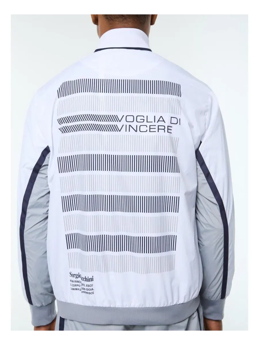 Куртка-бомбер Campo Court Track Jacket Sergio Tacchini — изображение 5 из 5, серый