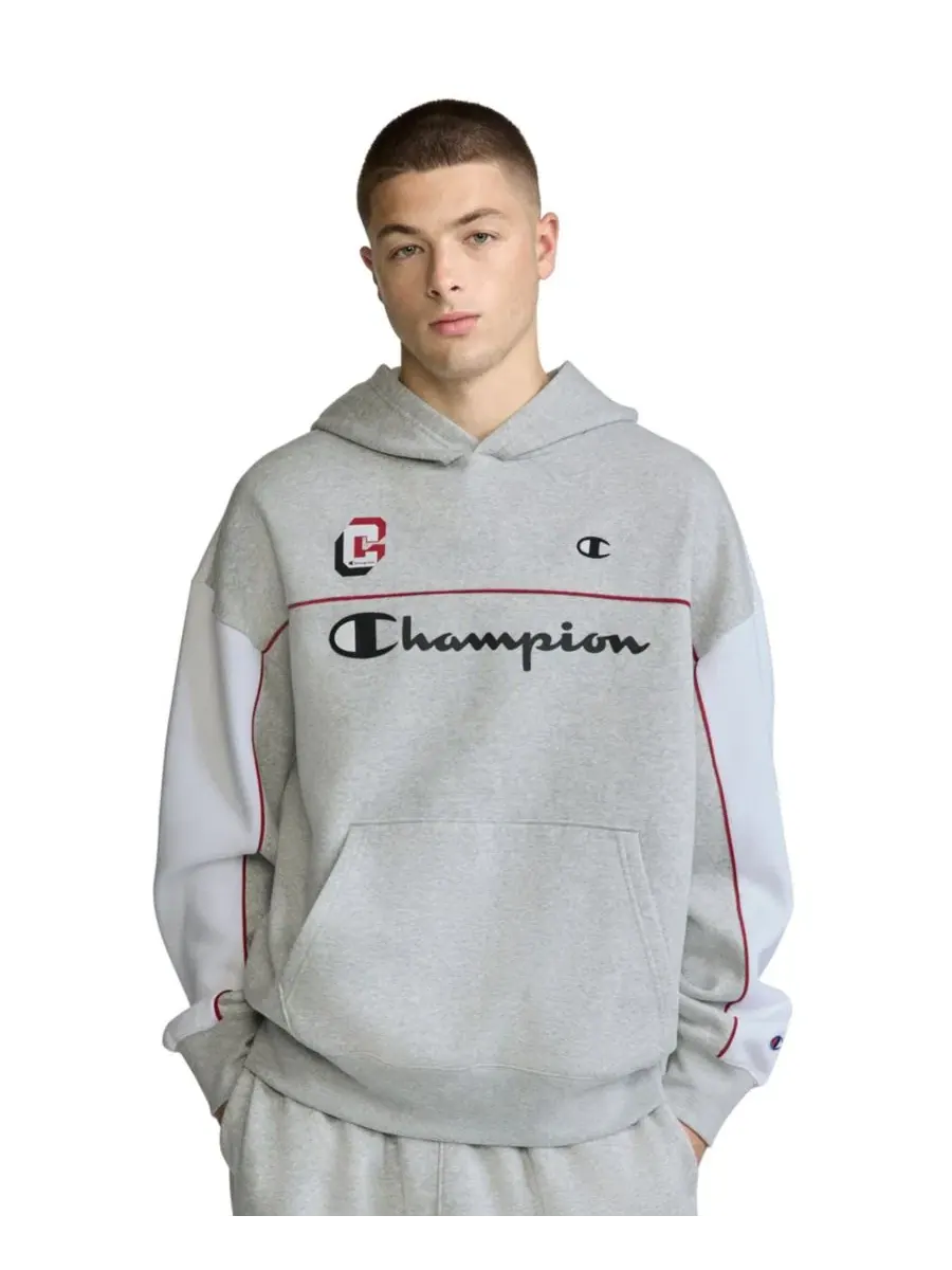 Худи мужское с капюшоном Midfield Pullover Champion — серый