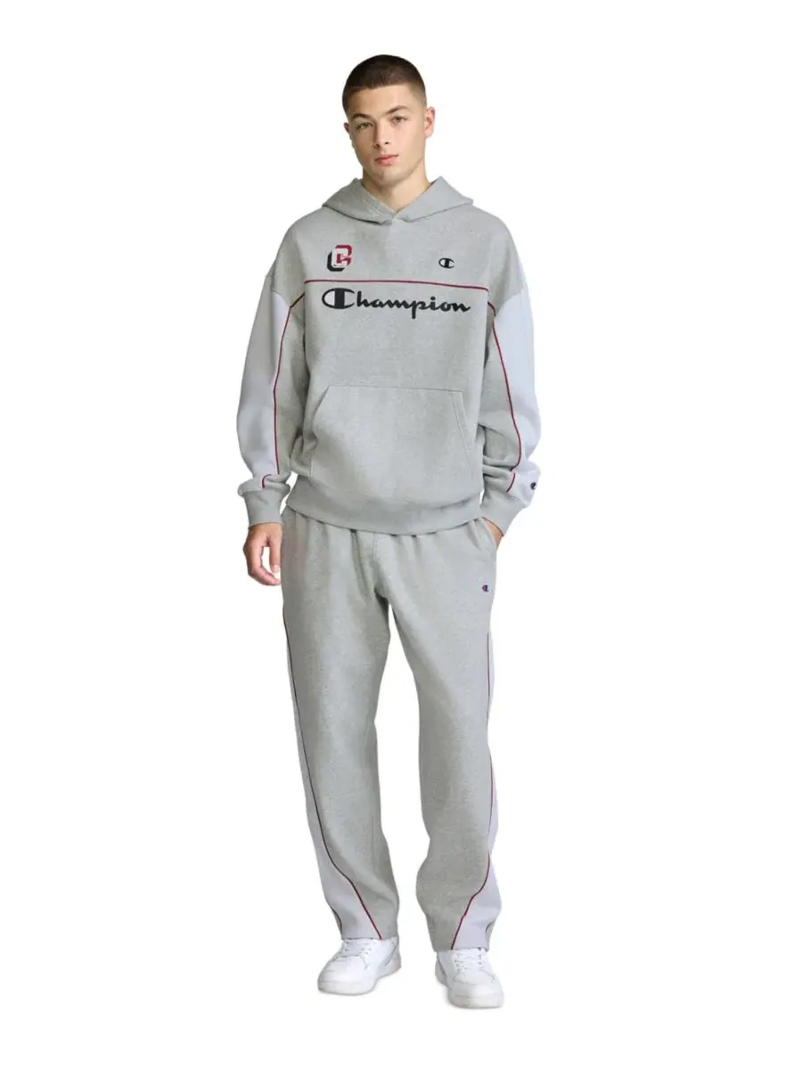 Худи мужское с капюшоном Midfield Pullover Champion — изображение 2 из 4, светлый серый