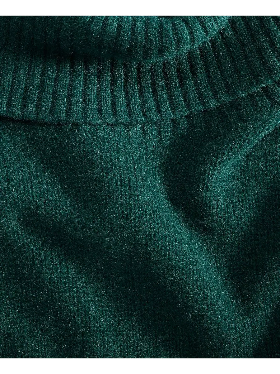 Свитер с высоким воротом из кашемира Relaxed Turtleneck Charter Club, Deep Pine — изображение 5 из 6