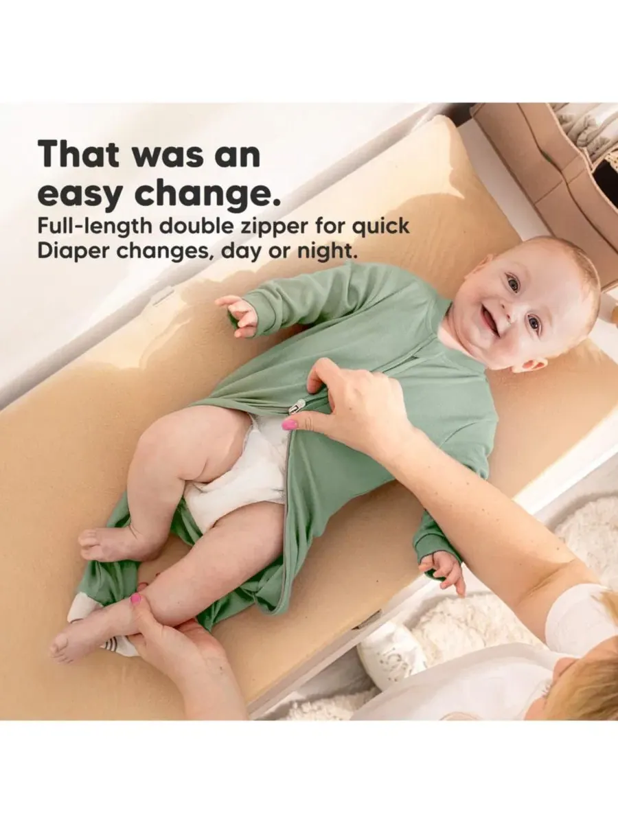 Комплект детских пижам с закрытыми стопами Soothe Sleep N' Play Footed Pajama, 2-шт KeaBabies — изображение 6 из 9, белый