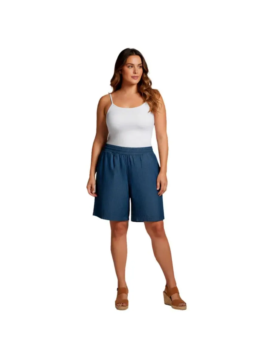 Шорты с широкими штанинами на завязке, Plus Size AVENUE