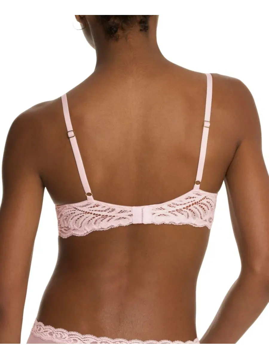 Бюстгальтер с контурными чашками Feathers Lace Natori — изображение 6 из 10, розовый