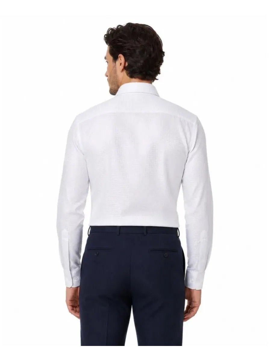 Сорочка с длинным рукавом, Slim Fit Elie Balleh — изображение 2 из 8, белый