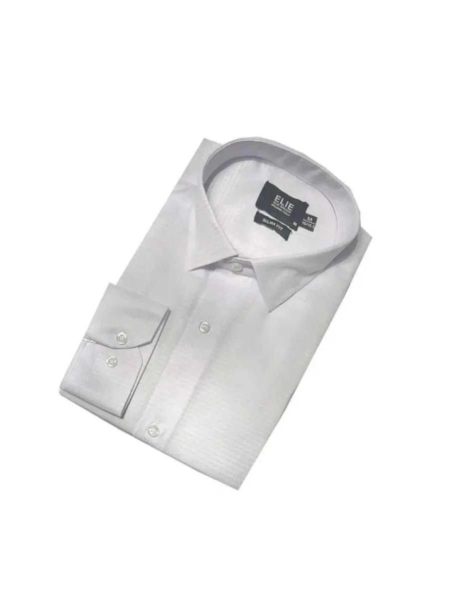 Сорочка с длинным рукавом, Slim Fit Elie Balleh — изображение 6 из 8, белый