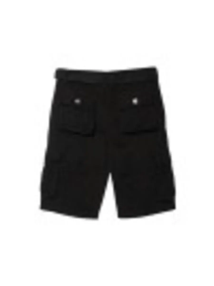 Шорты карго с ремнем Boy's Belted Twill Cargo Shorts Raw X — изображение 2 из 3, черный