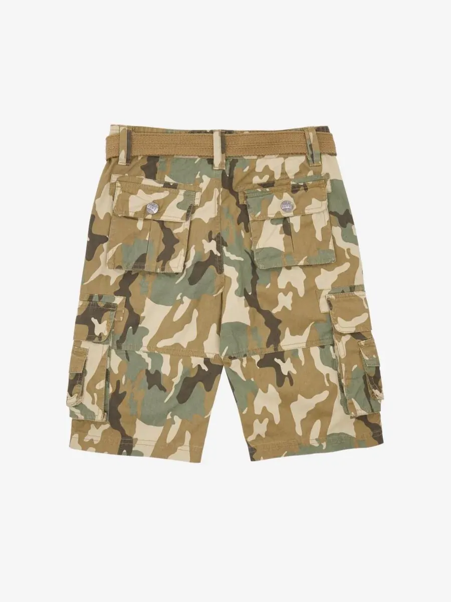 Шорты карго с ремнем Boy's Belted Twill Cargo Shorts Raw X, Desert Camo — изображение 2 из 4