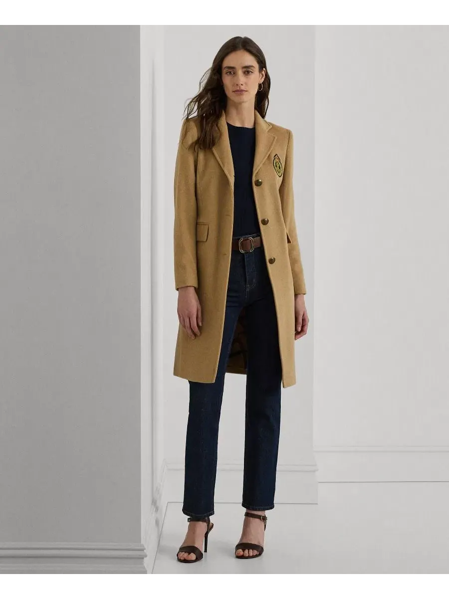 Пальто двубортное женское с воротником Lauren Ralph Lauren