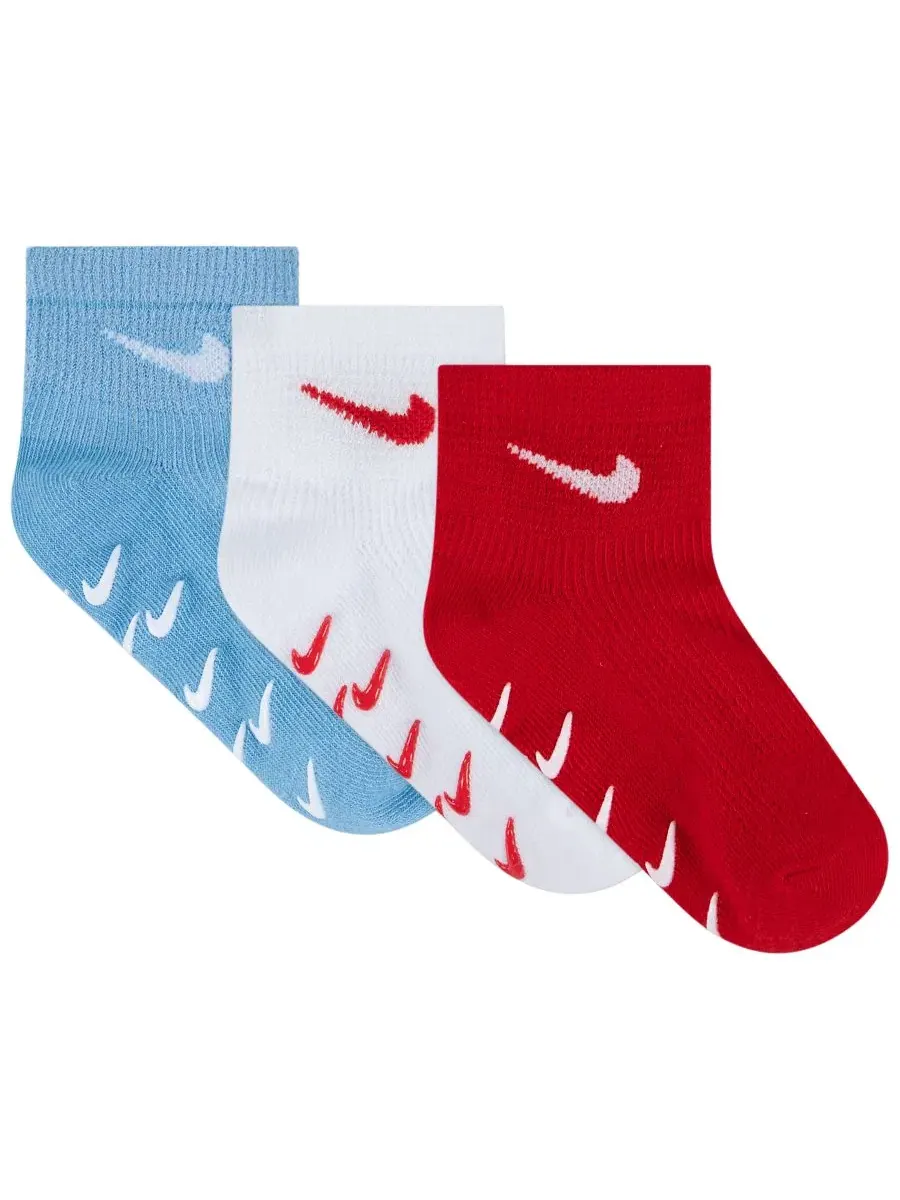 Комплект носков с нескользящей подошвой, модель Multisport Waffle Gripper Socks Nike — изображение 2 из 3, красный