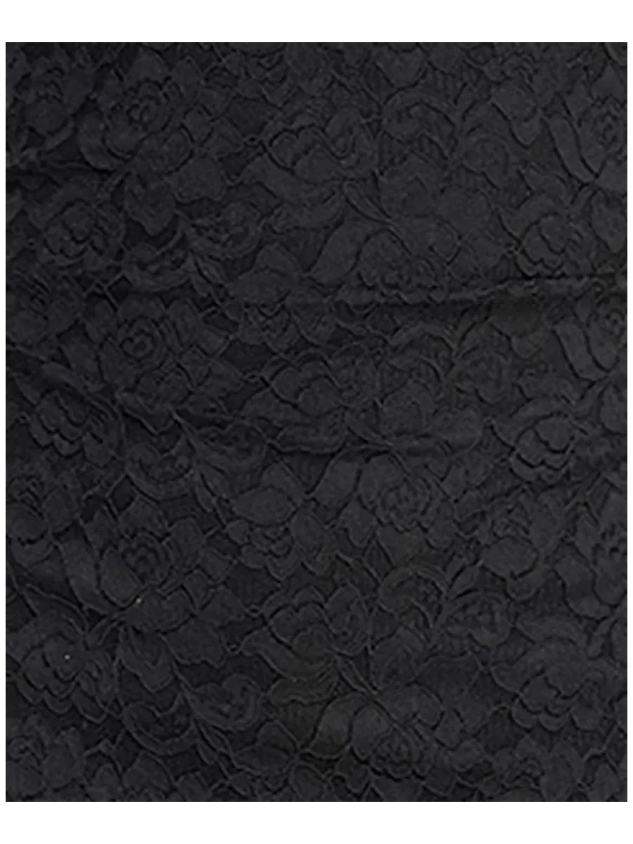 Платье миди с V-образным вырезом и кружевом, модель Handkerchief Hem V-Neck Lace Midi Dress KATIA — изображение 5 из 5
