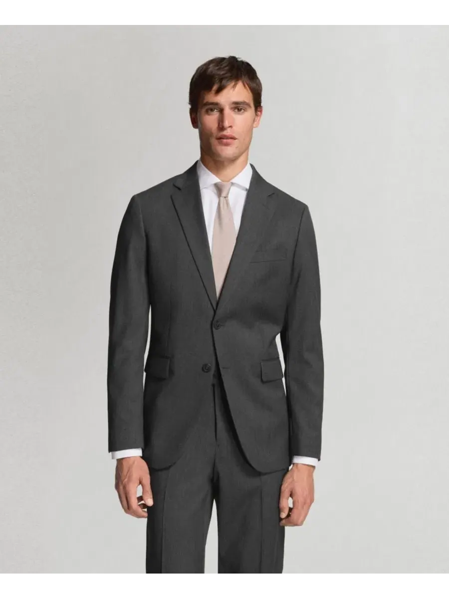 Пиджак мужской шерстяной с лацканами, Slim Fit, Mango