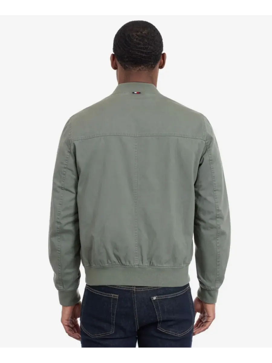 Мужская куртка-бомбер с воротником Tommy Hilfiger, military оливковый — изображение 5 из 6