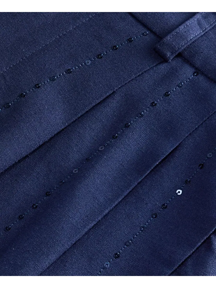 Брюки широкие с пайетками в полоску Sequin Pinstripe Wide-Leg Pants I.N.C. International Concepts — изображение 5 из 5