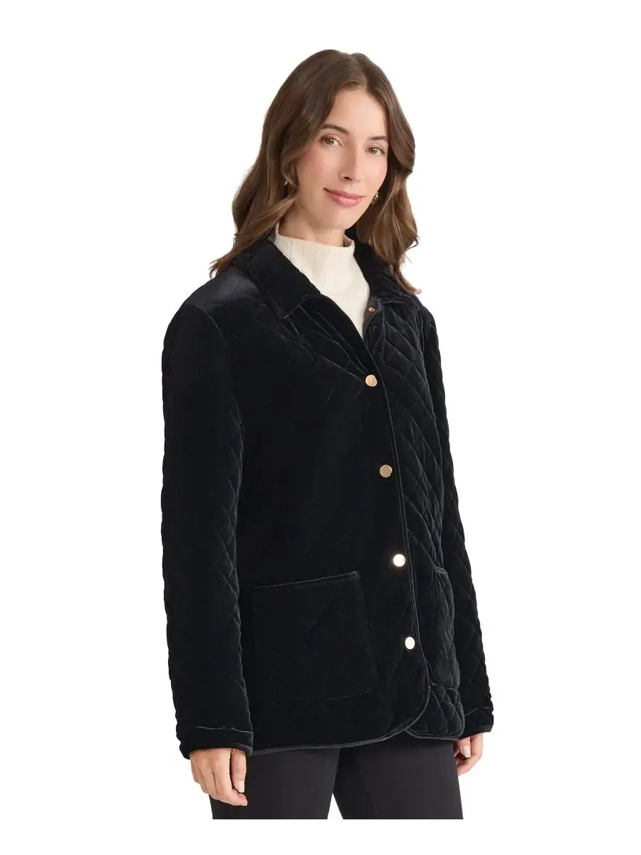 Куртка-пуховик с длинным рукавом, модель Jones New York — изображение 3 из 5, черный