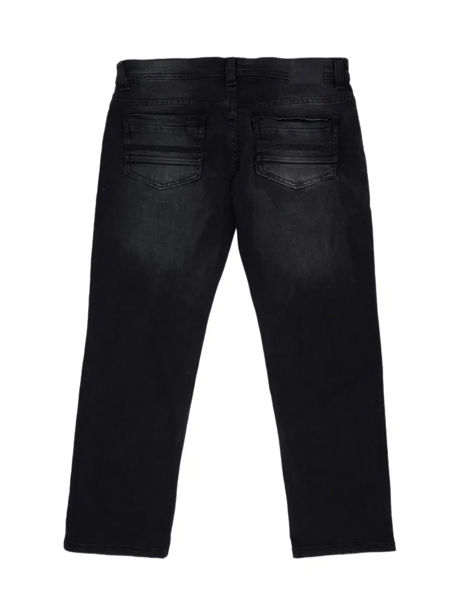 Джинсы с потертостями Rip And Repair Big Boys Distressed Jeans Raw X — изображение 2 из 4, черный