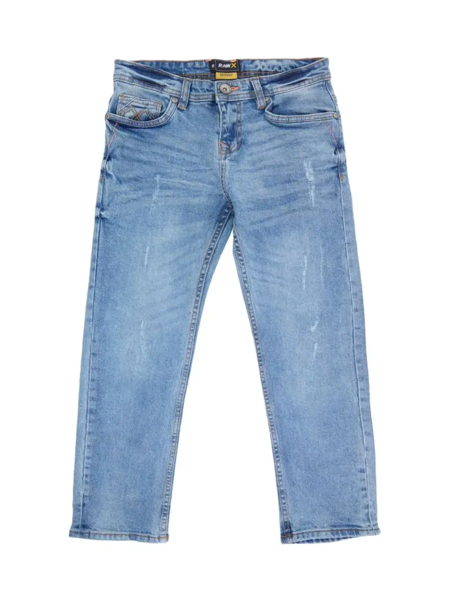 Джинсы с потертостями Rip And Repair Denim Jeans Raw X, Light Stone 90007