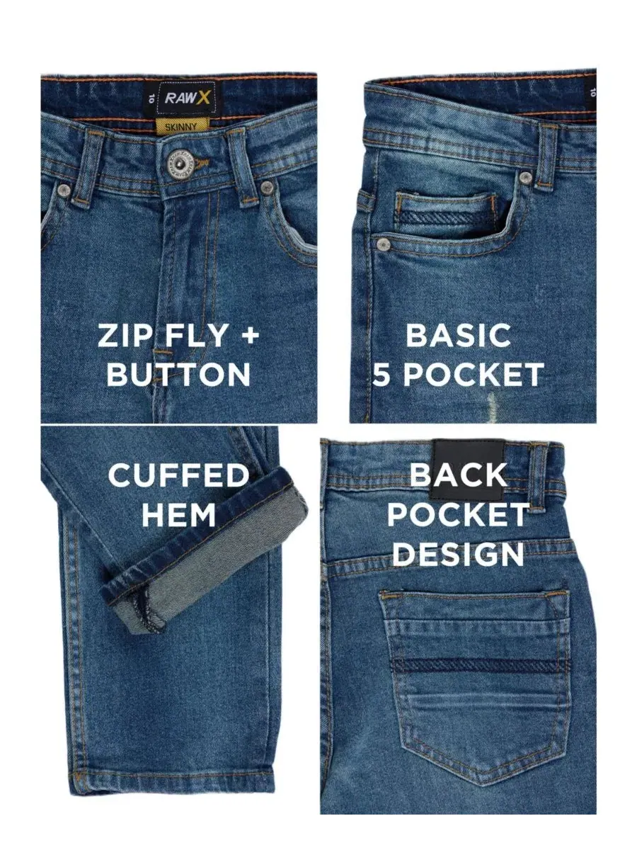 Джинсы с потертостями Rip And Repair Denim Jeans Raw X, Tint 99008 — изображение 3 из 4