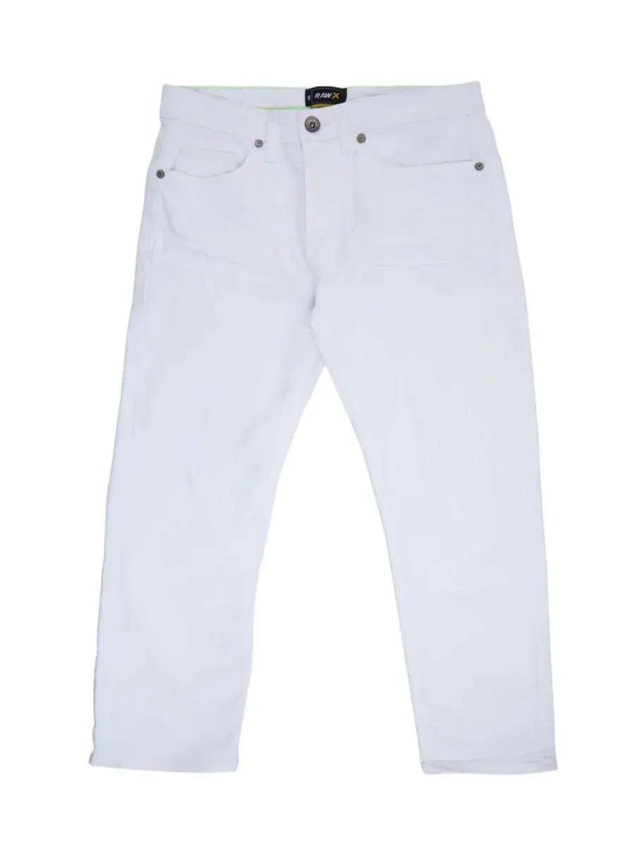 Джинсы с потертостями Rip And Repair Denim Jeans Raw X — белый