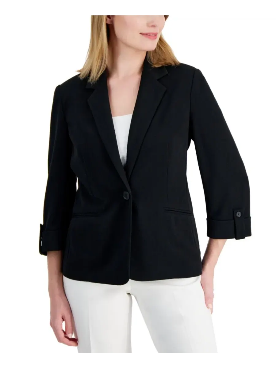 Костюм из жакета и брюк Anne Klein Essentials — изображение 3 из 3, черный